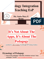 Technology Integration in Teaching EsP - The Padagogy Wheel