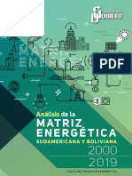 Análisis de La Matríz Energética Sudamericana y Boliviana