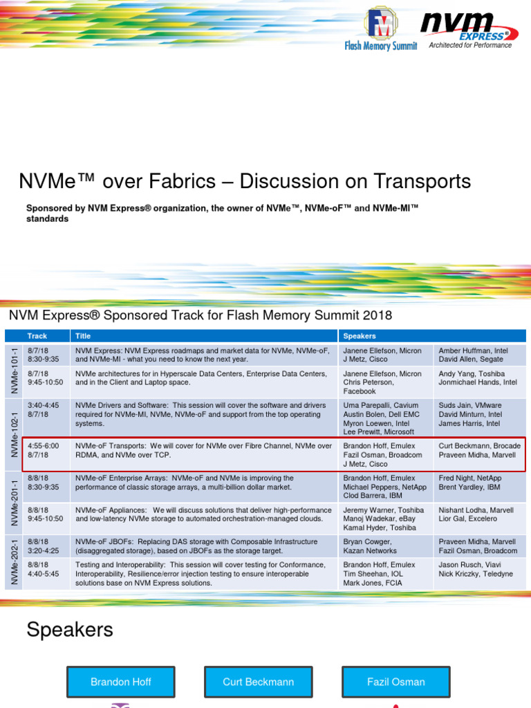 NVMe 102 1 Part 2 NVMe of Transports - Final | PDF | Transmission ...