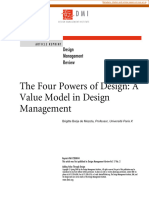 Value Model in Design Management