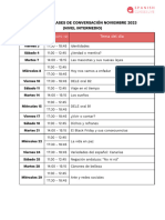 Programa Clases de Conversacion Intermedio Noviembre 2023 1