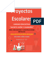 Informe Producto Final, Proyectos Escolares María Paz González 10mo D