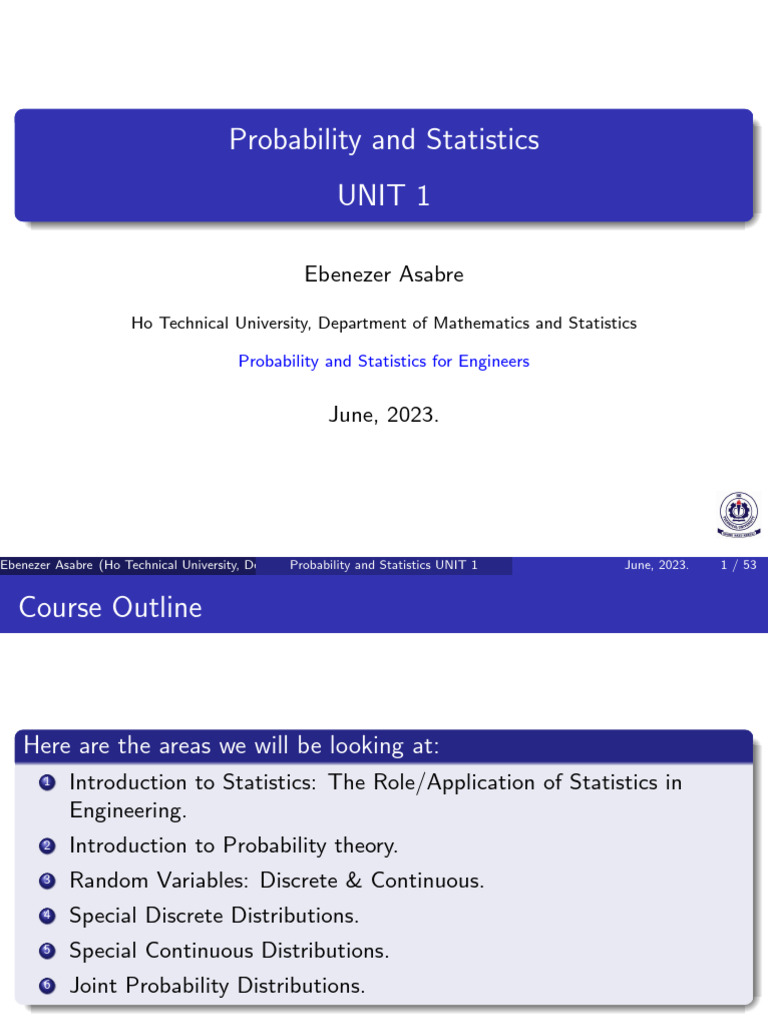 Engineering Statistics and Probability Basics | PDF | Statistics ...