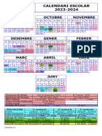 Calendari Escolar Curs 2023-2024 (Ies Santa Maria)