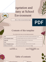 Vegetation and Botany at School Environment