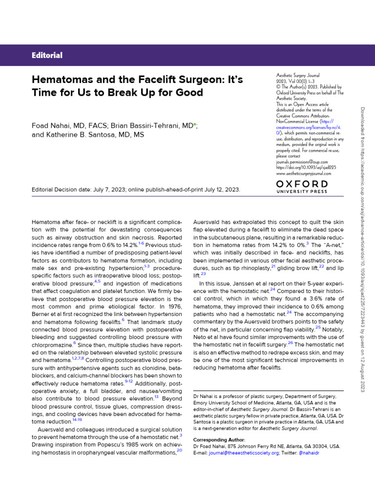 Hematomas_and_the_Facelift_Surgeon_Its_Time_for_U PDF Hemostasis Blood Pressure