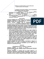 Constitución Simultánea de Sociedad Anónima Cerrada Sin Directorio