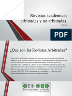 Revistas Académicas Arbitradas y No Arbitradas