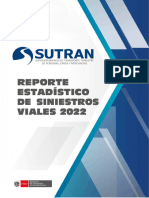 Reporte Estadístico de Siniestros Viales 2022