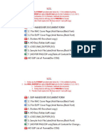 HO SLIP List of Format (For CON)