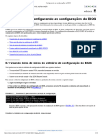 Configurando As Configurações Do BIOS