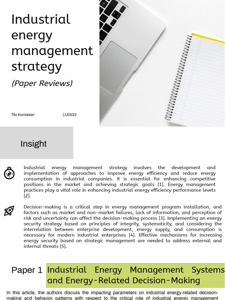 Energy Management Review Pdf Energy Management Efficient Energy Use