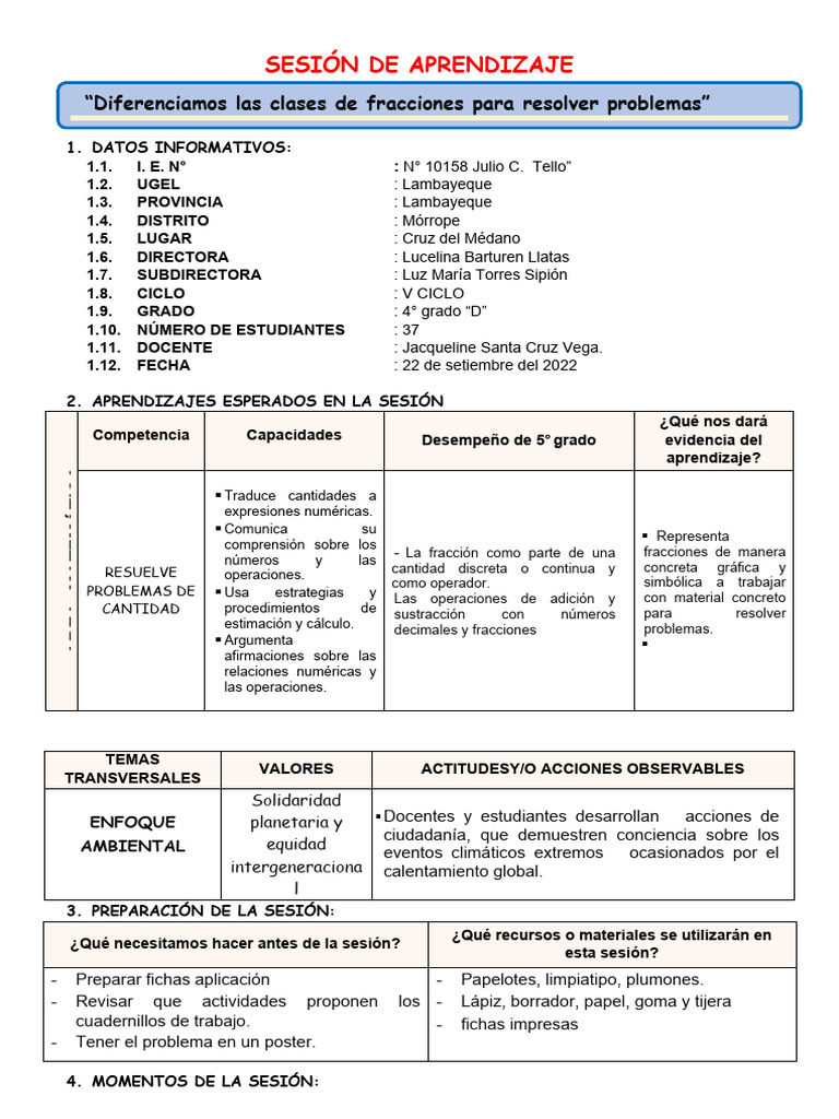 Representación de Partes de un Todo | PDF | Aritmética | División ...