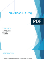 Functions in PL