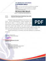 Pengumuman Daftar Dosen Pembimbing Tugas Akhir 2