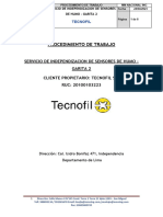 Procedimiento de Servicio de Independizacion de Sensores de Humo - Garita 2