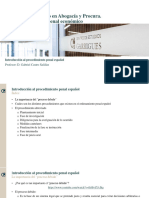 Presentación Master Derecho Penal Ecónómico en El Centro de Estudios. Introducción Al Procedimiento Penal Español