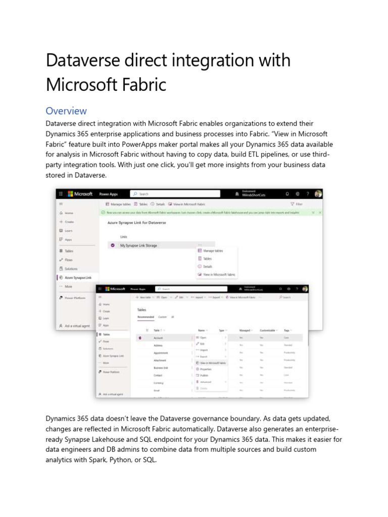Data Integration With Ms Fabric | PDF | Mobile App | Computer Science