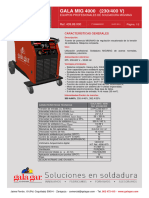Ficha Técnica Gala MIG 4000