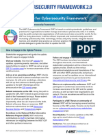 NIST Cybersecurity Framework 2.0 Factsheet