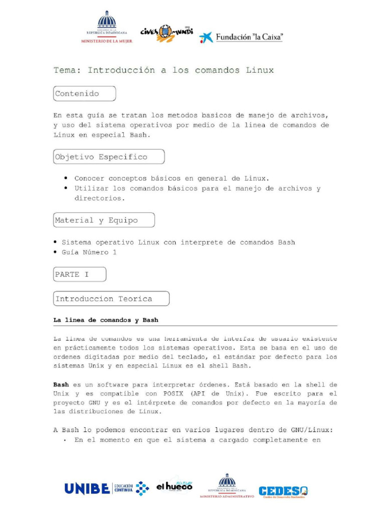 SO Linux Guia #1 | PDF