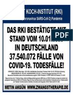 Das (RKI) Bestätigte Am 10.01.2023 in Deutschland 37.540.072 Fälle Von COVID-19. Todesfälle.