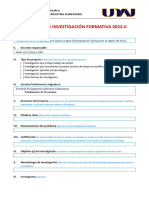 Esquema de Proyecto de Investigación Formativa 2022-Ii - Fipi