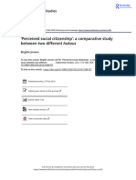 Perceived Social Citizenship A Comparative Study Between Two Different Hukous