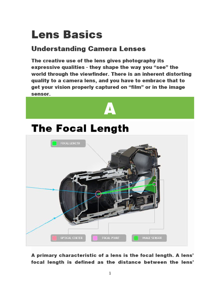 Lens Basics PDF Camera Lens Camera