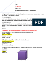 Hranol A - Test