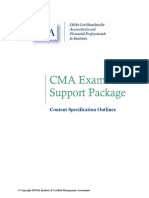 CMA Content Specification Outline