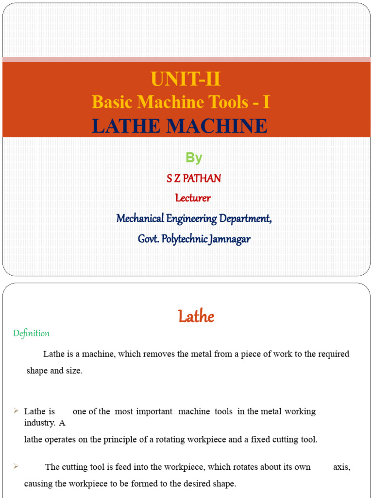 Lathe Machine PDF Machining Metalworking