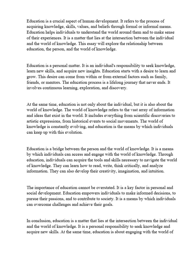 The role of education in human development (4)
