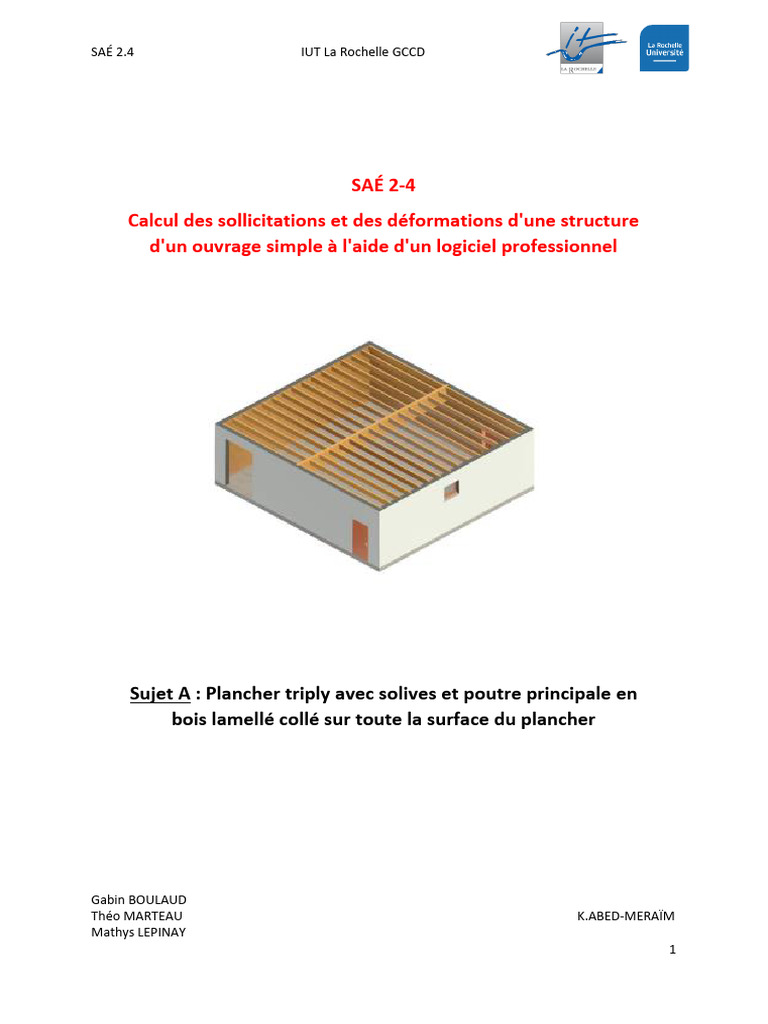 Dimensionnement poutre lamellécollé PDF Ingénierie civile — free download