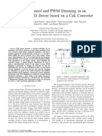 Current Control and PWM Dimming in An Automotive LED Driver Based On A Uk Converter