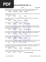 PDA CS Aptitude Test XVI