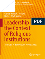 Leadership in The Context of Religious Institutions The Case of Benedictine Monasteries by Günter Müller-Stewens, Notker Wolf