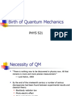 Birth of Quantum Mechanics