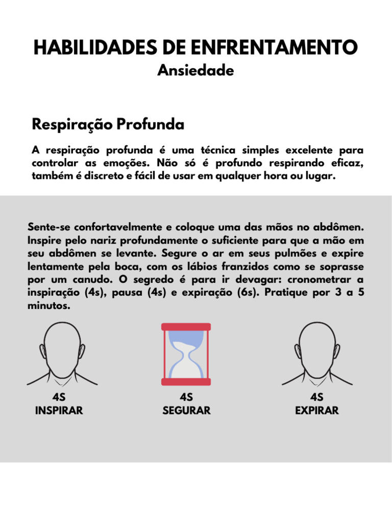 Técnicas de Respiração para Ansiedade | PDF | Pensamento | Ansiedade