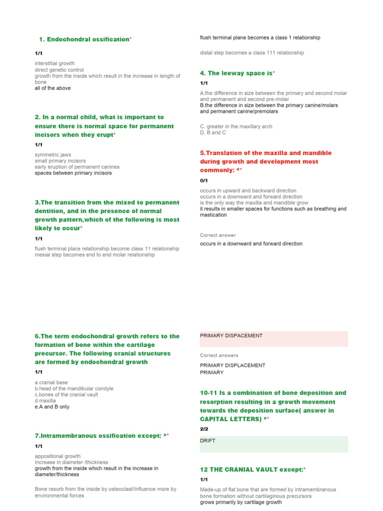 Ortho Midterm PDF Human Head And Neck Dentistry