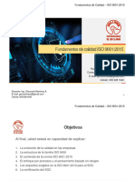 Fundamentos de Calidad ISO 9001 M1 Evolución de La Gestión de La Calidad Memorias