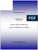 Manual Técnico Operativo Salud y Nutrición en La Niñez