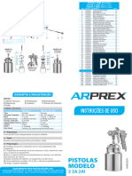 Pistola de Ar Comprimido Arprex Mod 2