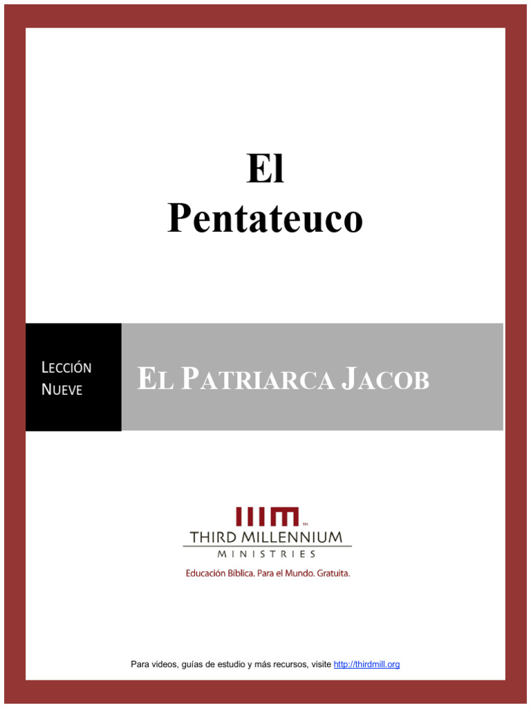 Lección 09 El patriarca Jacob PDF Jacob Isaac