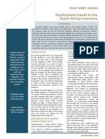 Policy Brief Employment Trends in The South African Economy November 2020