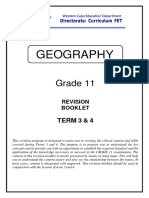 Geography Grade 11 Revision material Terms 3 and 4