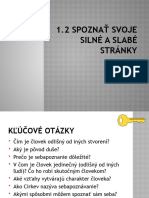 1.2 Spoznať Svoje Silne A Slabé Stránky Žiak