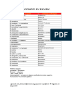 2 Profissões em Español