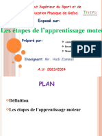 Étapes Apprentissage Moteur