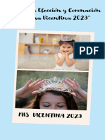 Bases de Elección y Coronación de Reina Vicentina 2023